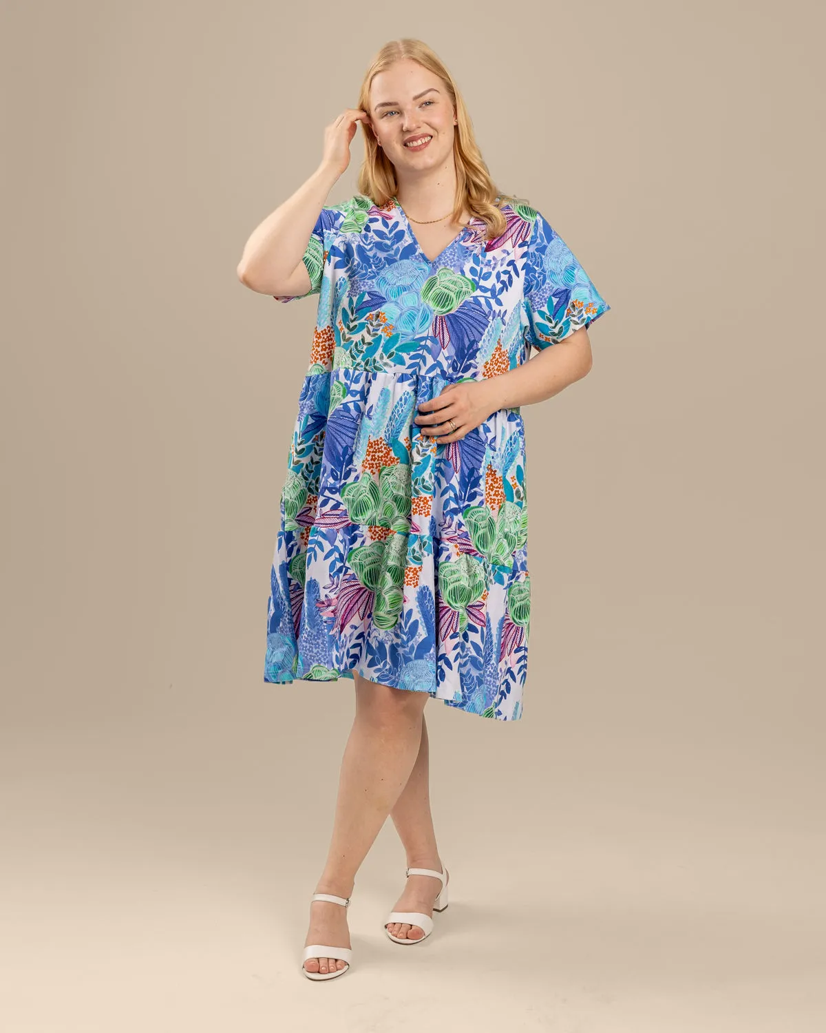 V-Neck Midi Dress Kedolla Blue sold by Ivalo.com product image thumbnail 5