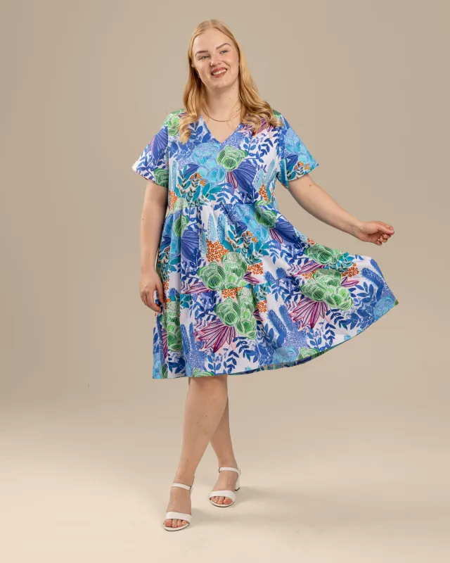 V-Neck Midi Dress Kedolla Blue sold by Ivalo.com