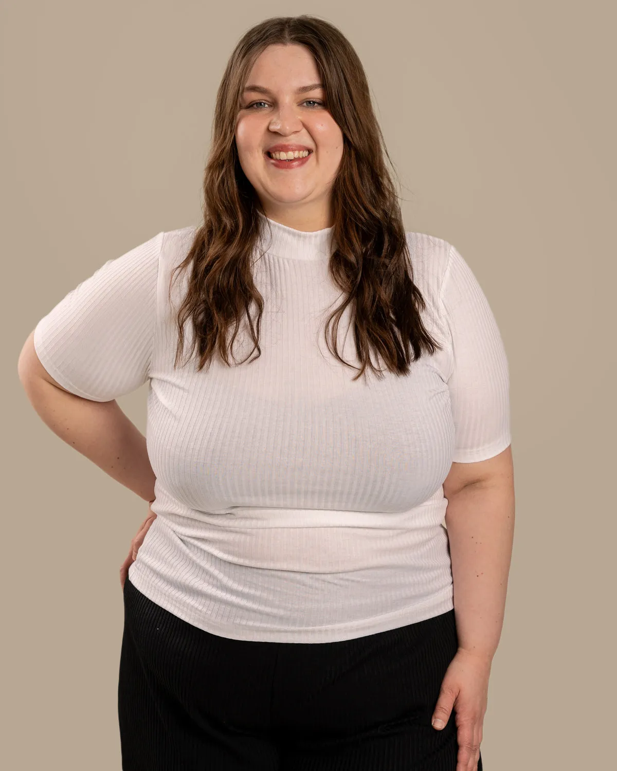 Ribbed T-Shirt White sold by Ivalo.com product image thumbnail 5