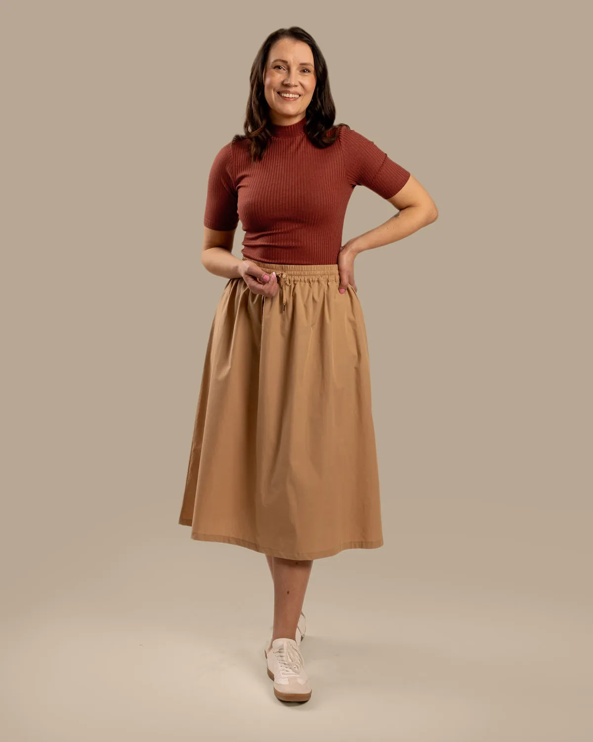 Ribbed T-Shirt Mahogany sold by Ivalo.com product image thumbnail 4