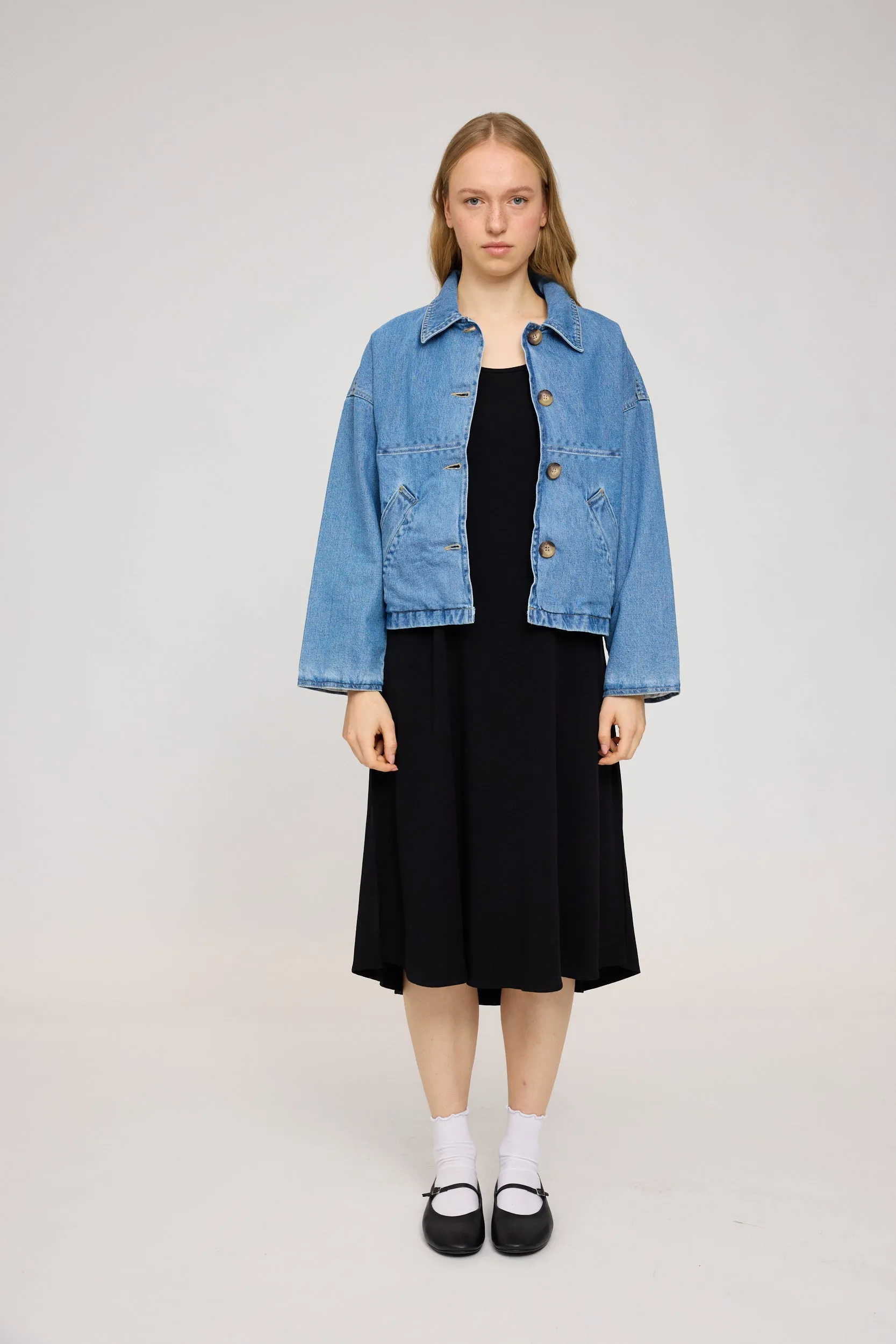 Short Denim Jacket With Buttons sold by Ivalo.com product image thumbnail 2