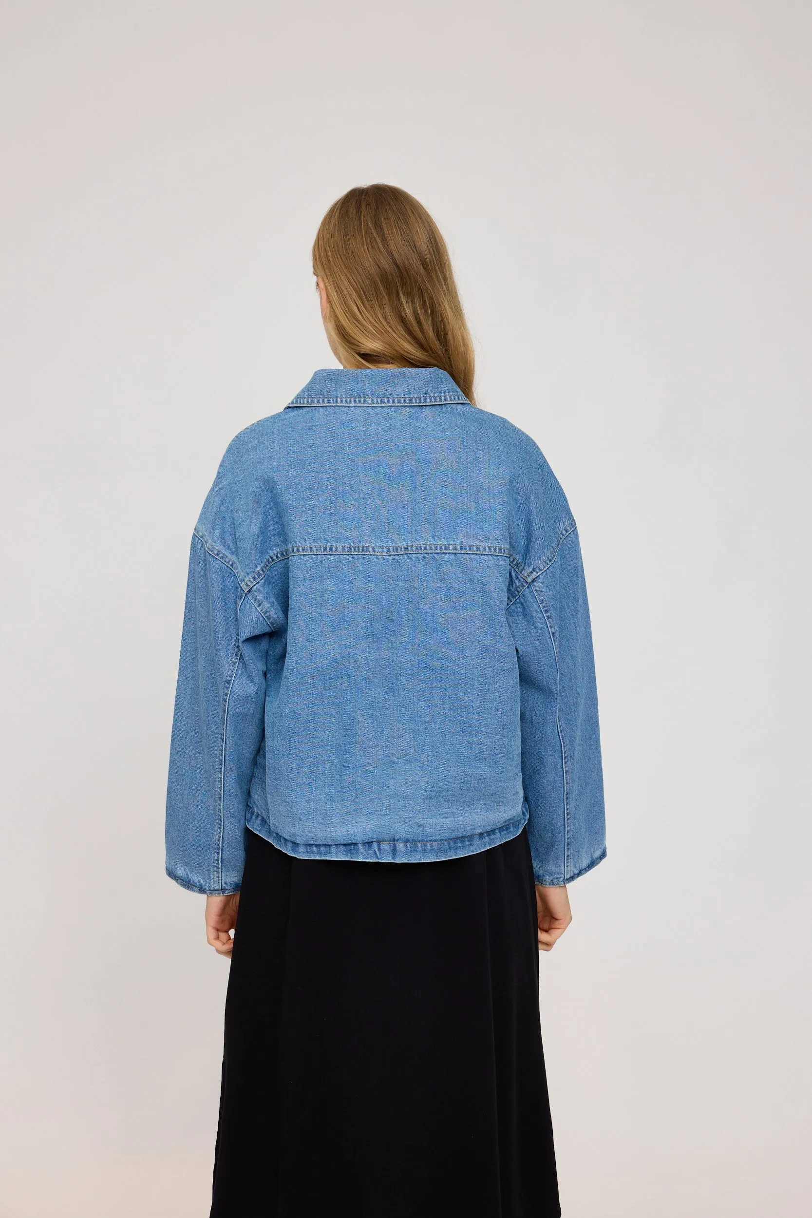 Short Denim Jacket With Buttons sold by Ivalo.com product image thumbnail 3