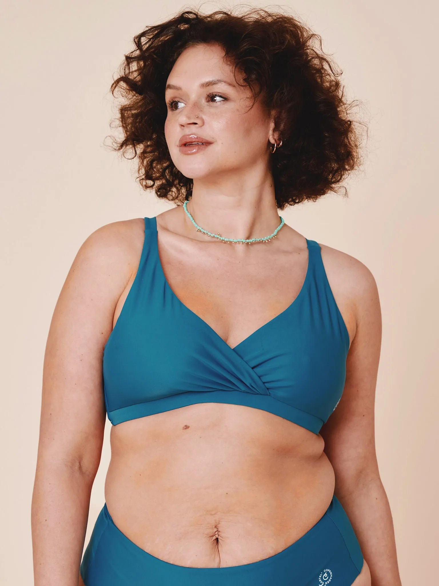 Istana Draped Bikini Top Teal sold by Ivalo.com