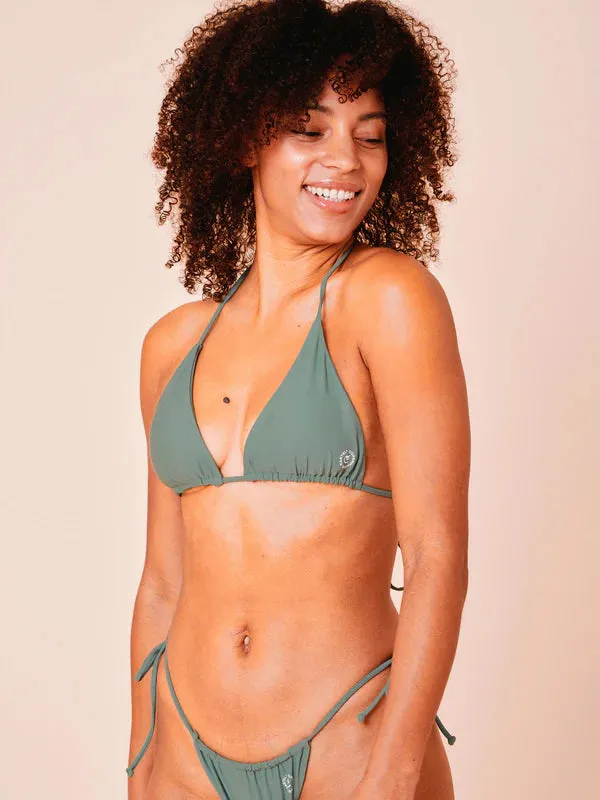 Uluwatu Padded Triangle Bikini Top Army sold by Ivalo.com