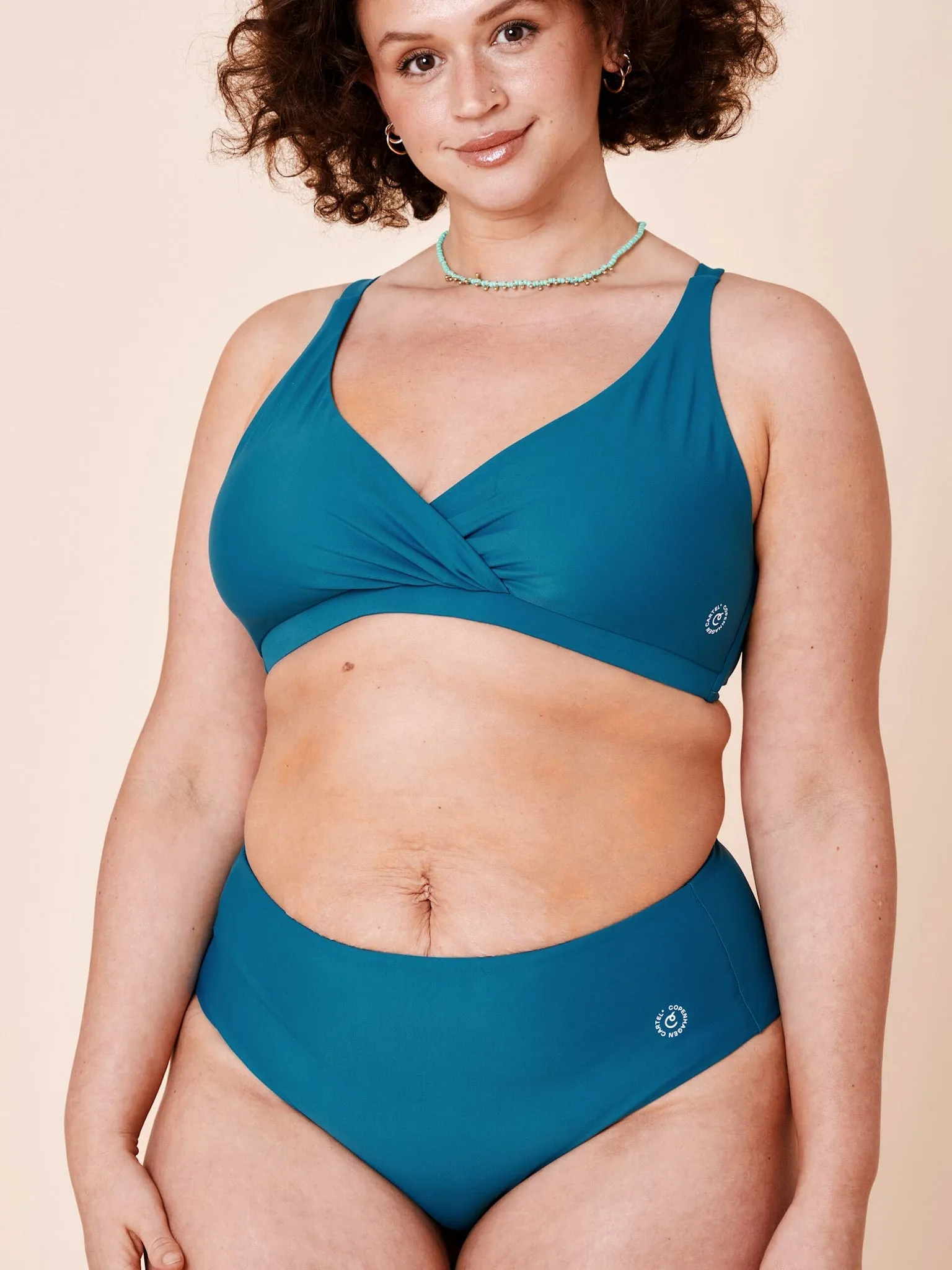 Ubud High-Waist Bikini Bottom Teal sold by Ivalo.com product image thumbnail 5
