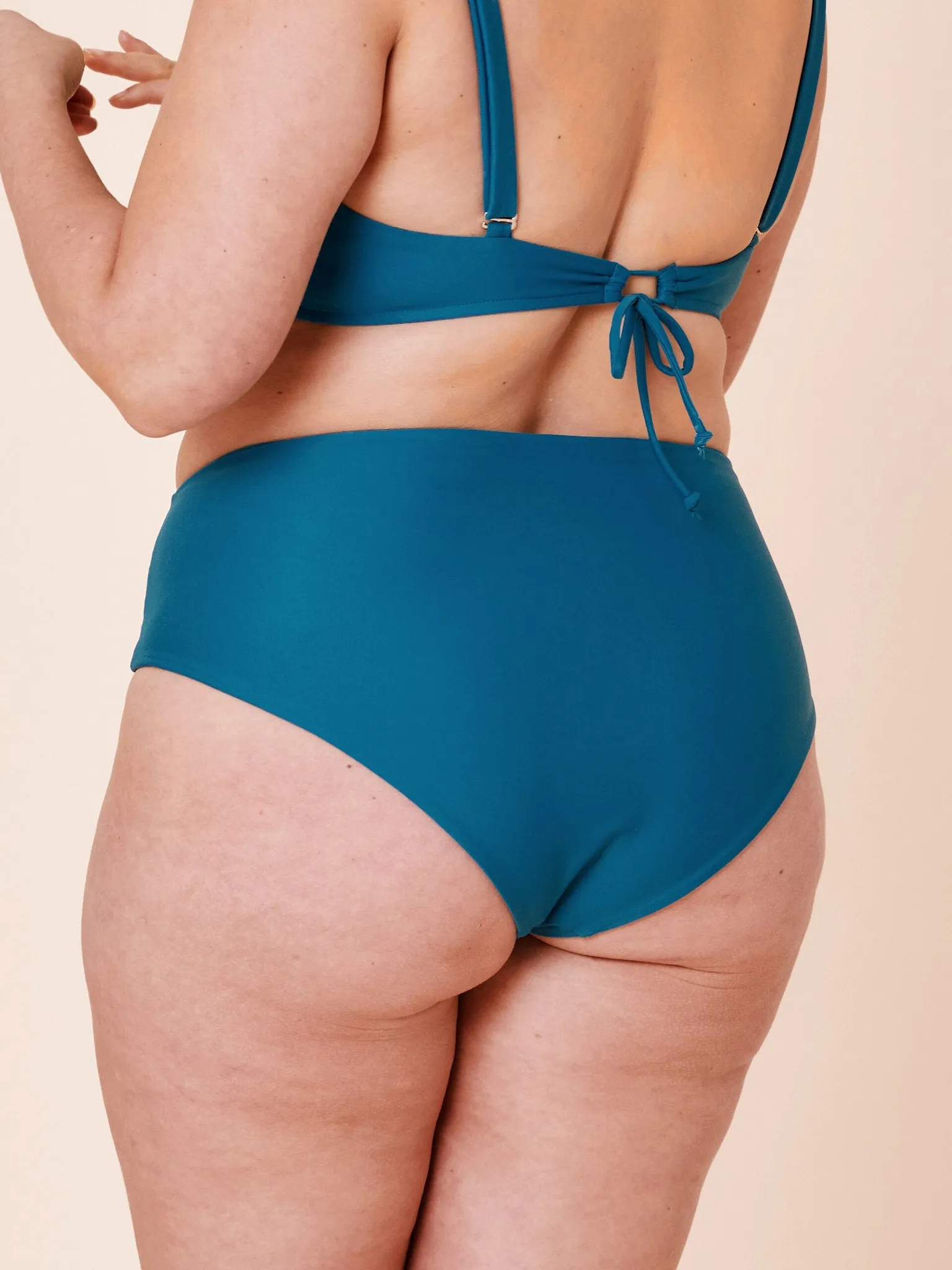 Ubud High-Waist Bikini Bottom Teal sold by Ivalo.com product image thumbnail 2