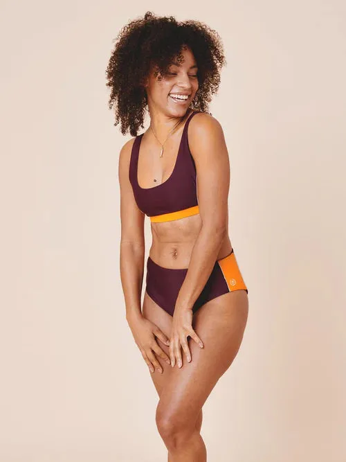 Agung Colorblock Sporty Bikini Top Deep/Flame sold by Ivalo.com product image thumbnail 5