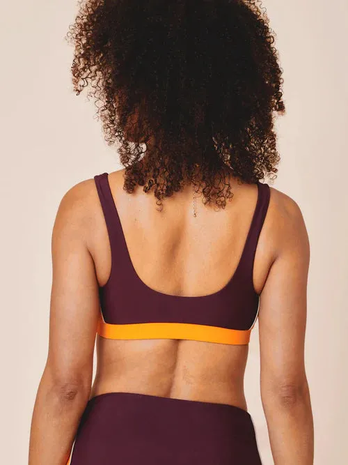 Agung Colorblock Sporty Bikini Top Deep/Flame sold by Ivalo.com product image thumbnail 3