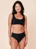 Ubud Colorblock Highwaisted Bikini Bottom Nero sold by Ivalo.com