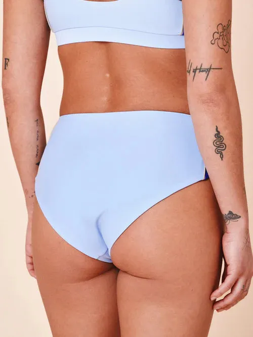 Ubud Colorblock Highwaisted Bikini Bottom Clear/Cartel Blue sold by Ivalo.com product image thumbnail 5