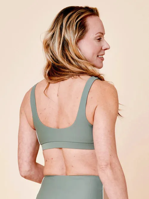 Agung Colorblock Sporty Bikini Top Army/Sand sold by Ivalo.com product image thumbnail 2