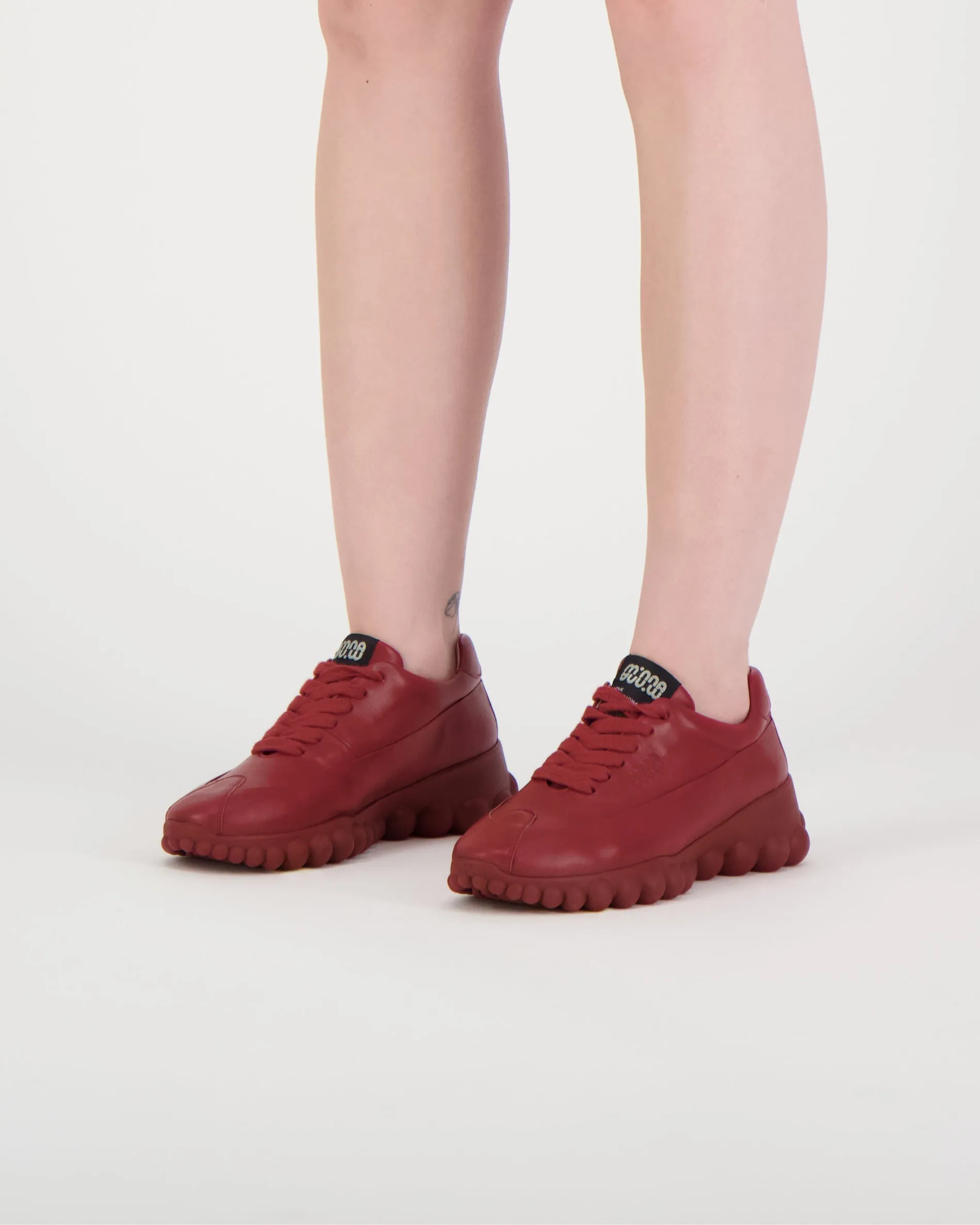 Mother-Of-Pearl Sneakers Cherry Leather sold by Ivalo.com product image thumbnail 2