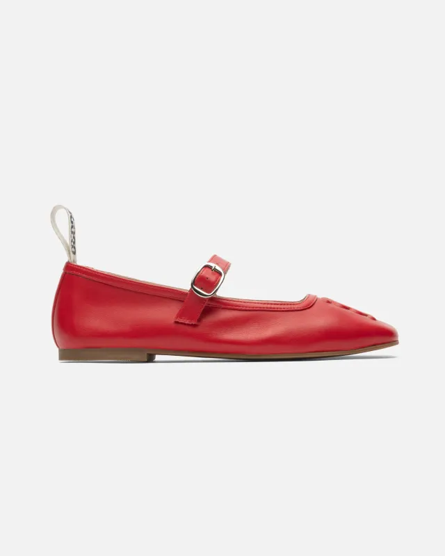 Mother Ballerinas Red Leather sold by Ivalo.com