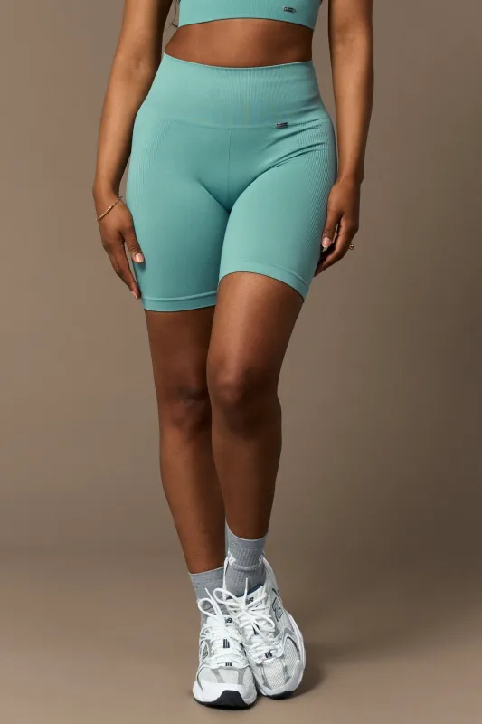 Bliss Push-Up Biker Shorts Smoke Blue sold by Ivalo.com