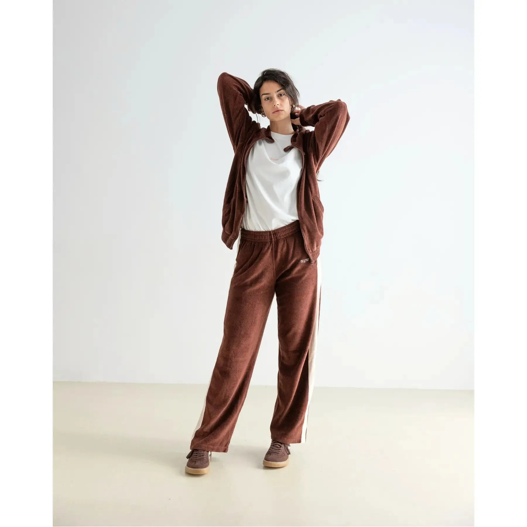 Ohne x Clotsy Unisex Sweatpants Brown sold by Ivalo.com