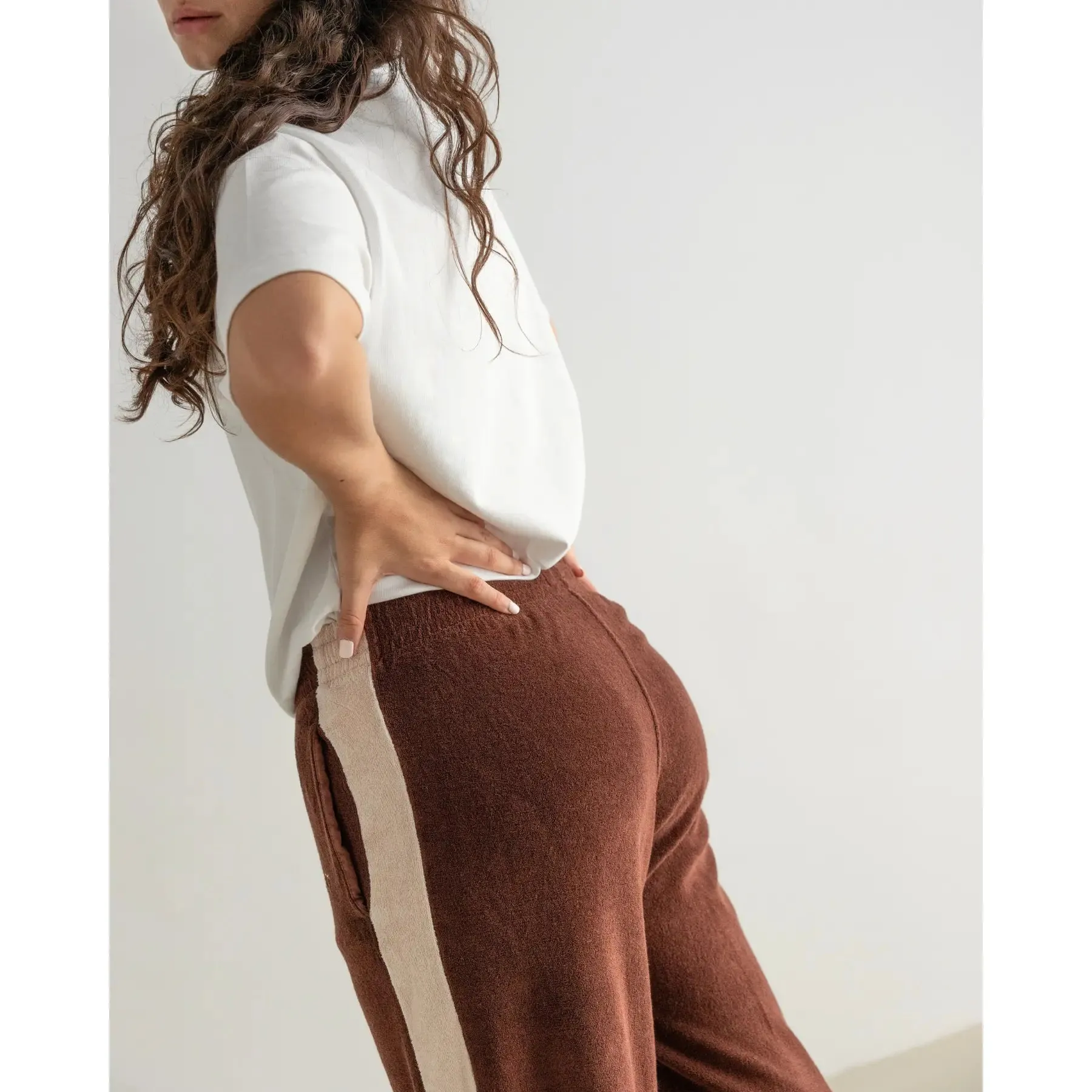 Ohne x Clotsy Unisex Sweatpants Brown sold by Ivalo.com product image thumbnail 2
