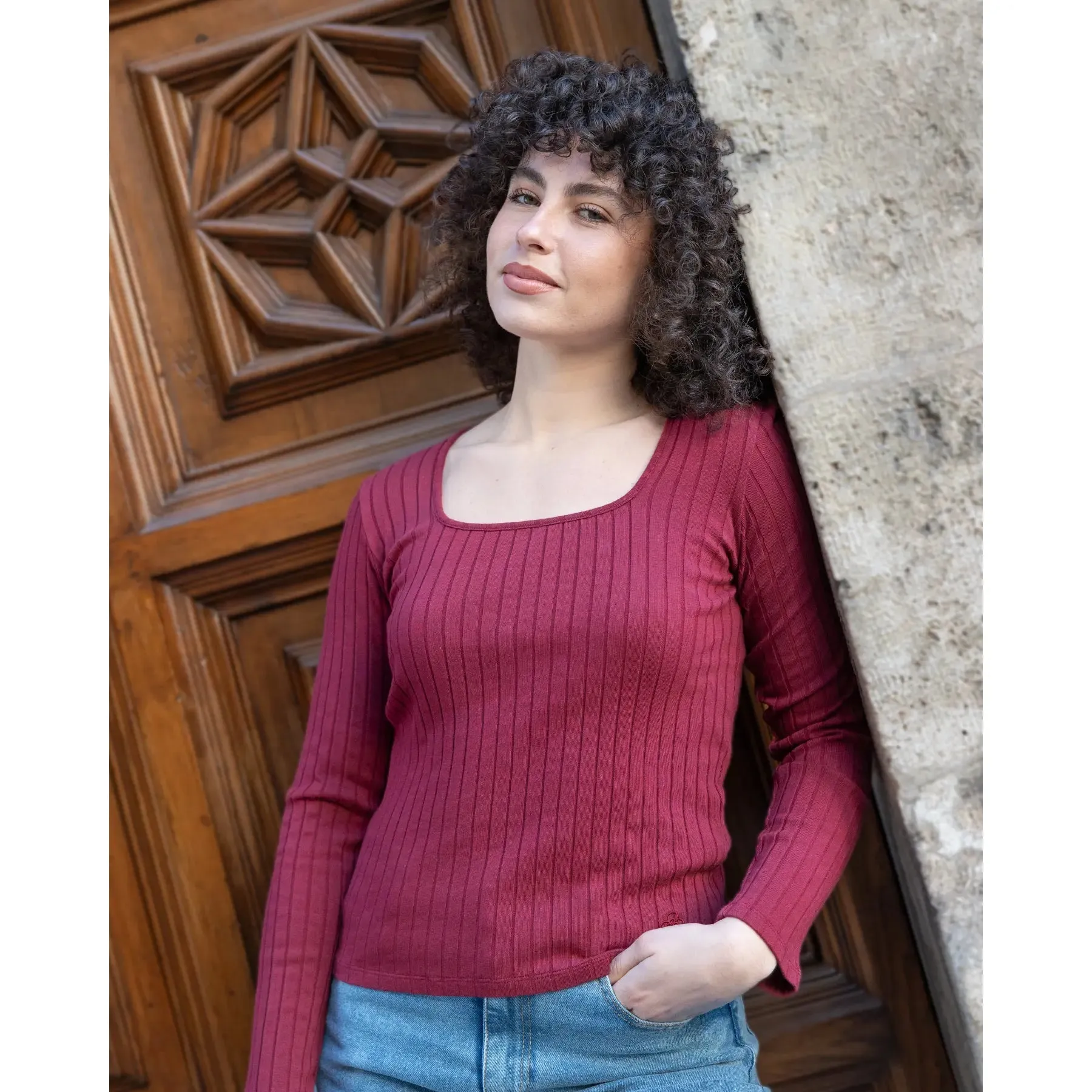 Everywhere Top Burgundy sold by Ivalo.com product image thumbnail 3