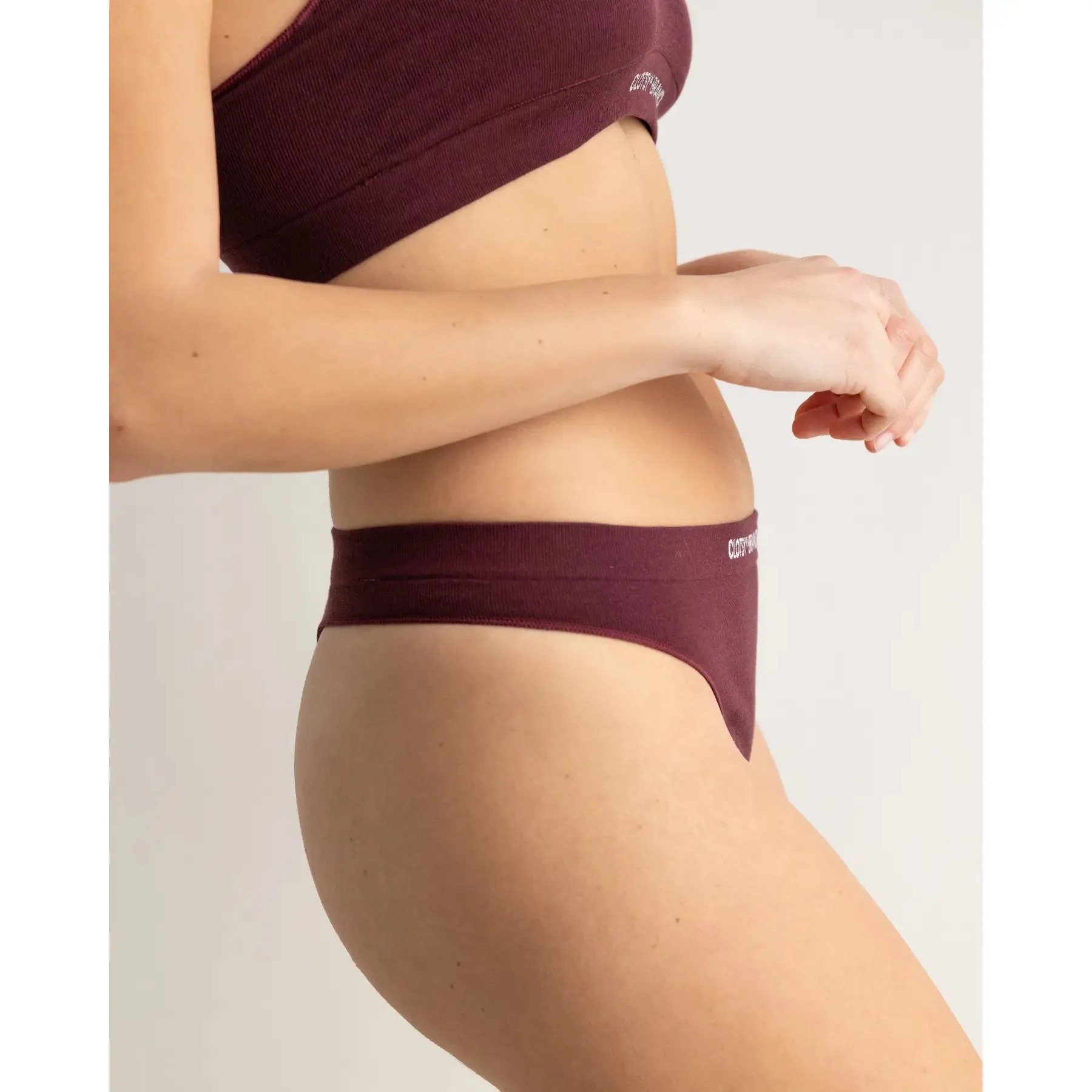 Clotsy Brand Thong Panties Burgundy sold by Ivalo.com product image thumbnail 5