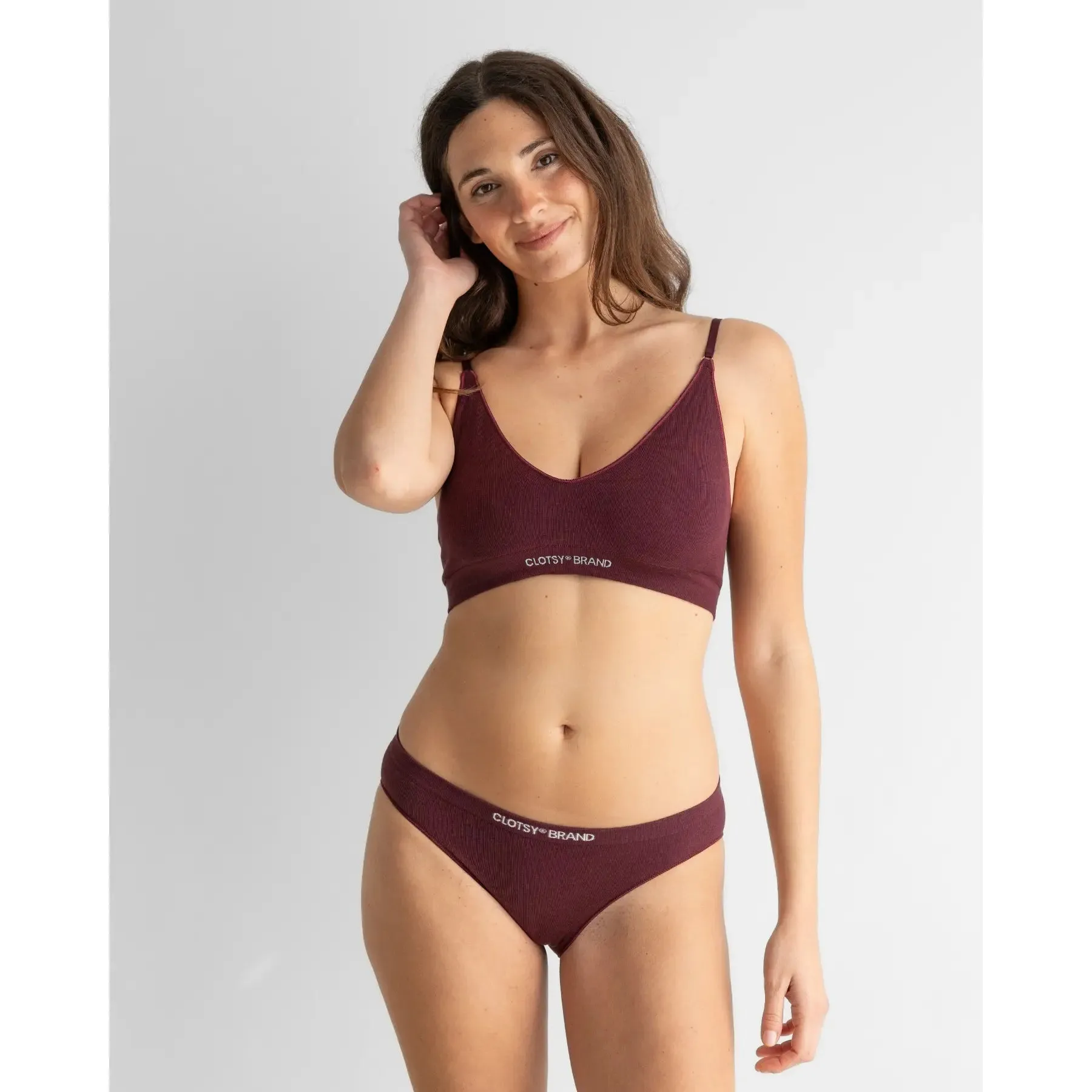 Clotsy Brand Bralette Burgundy sold by Ivalo.com product image thumbnail 4