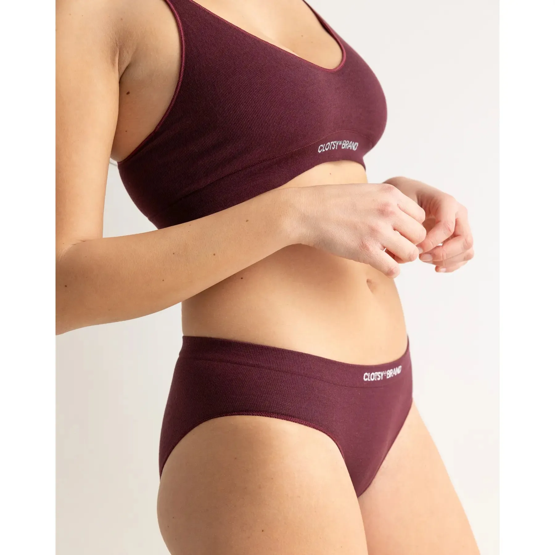Clotsy Brand Bralette Burgundy sold by Ivalo.com product image thumbnail 5