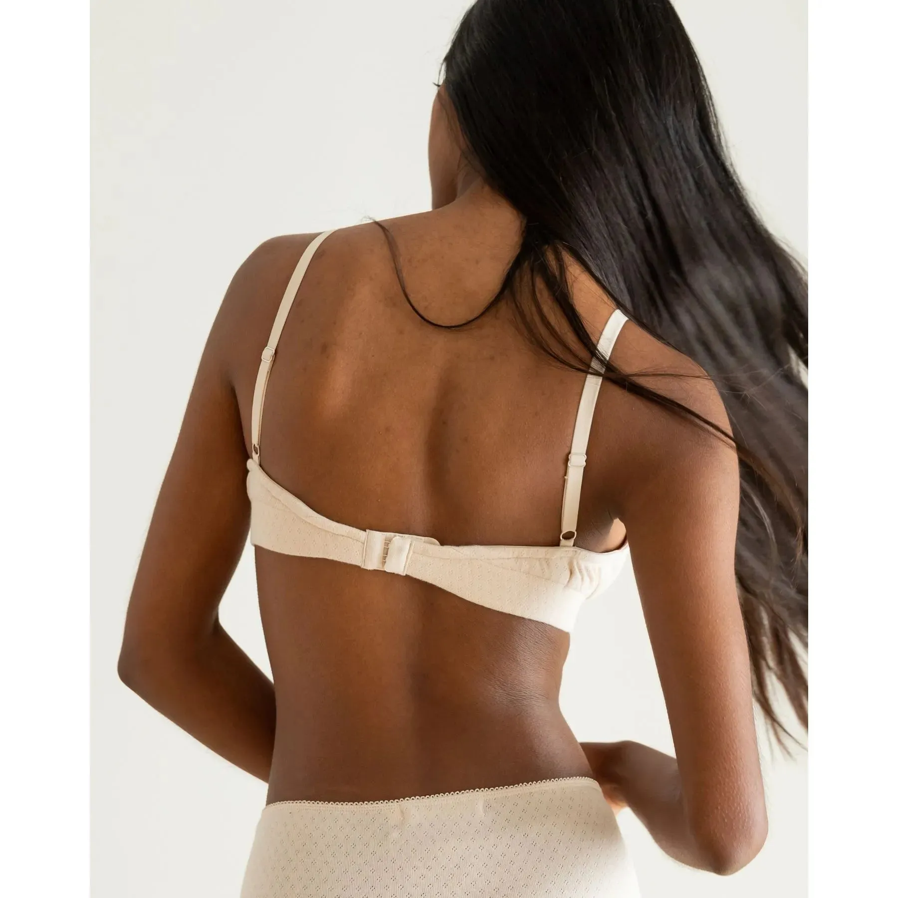 Clotsy Brand Organic Cotton Bra Sand sold by Ivalo.com product image thumbnail 2