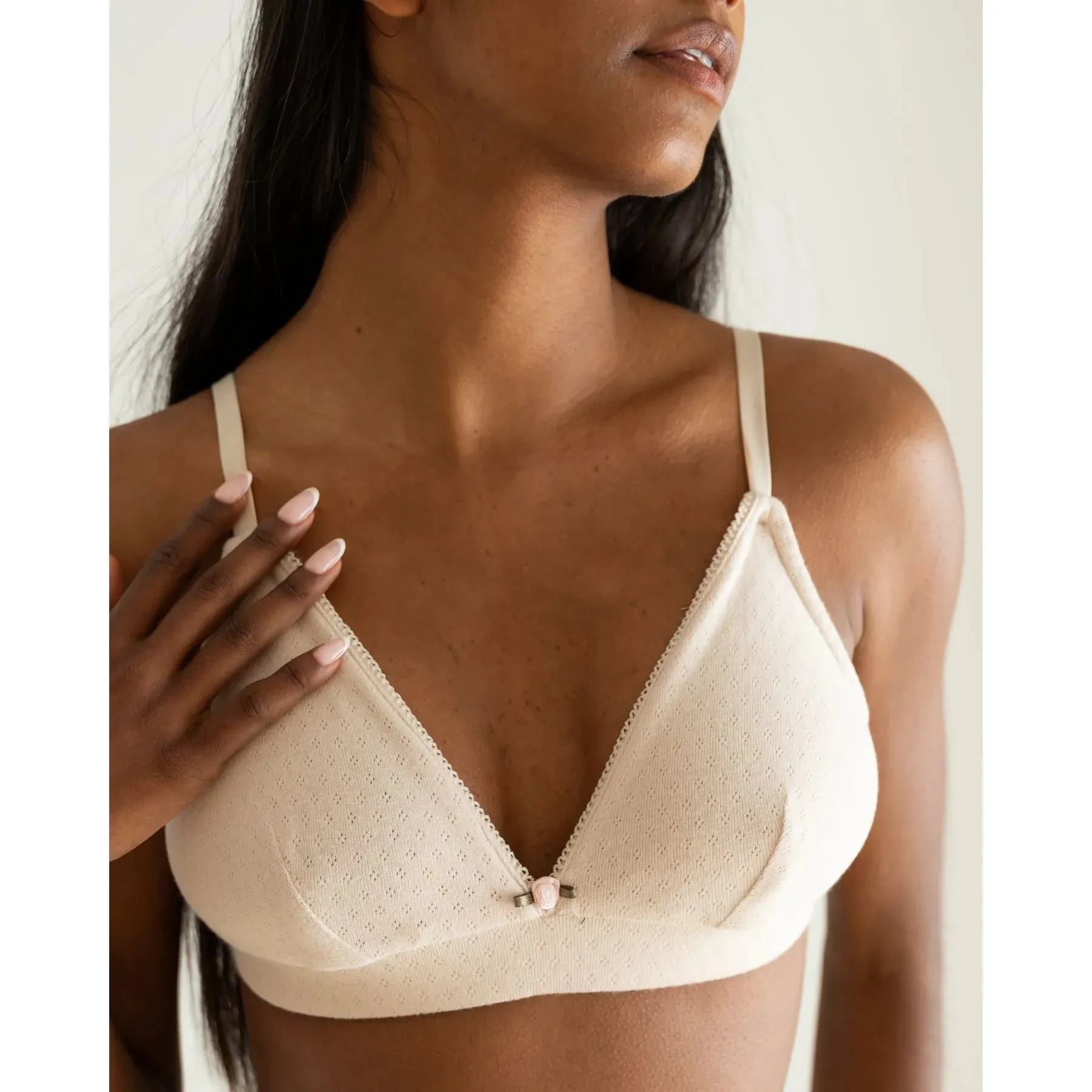 Clotsy Brand Organic Cotton Bra Sand sold by Ivalo.com