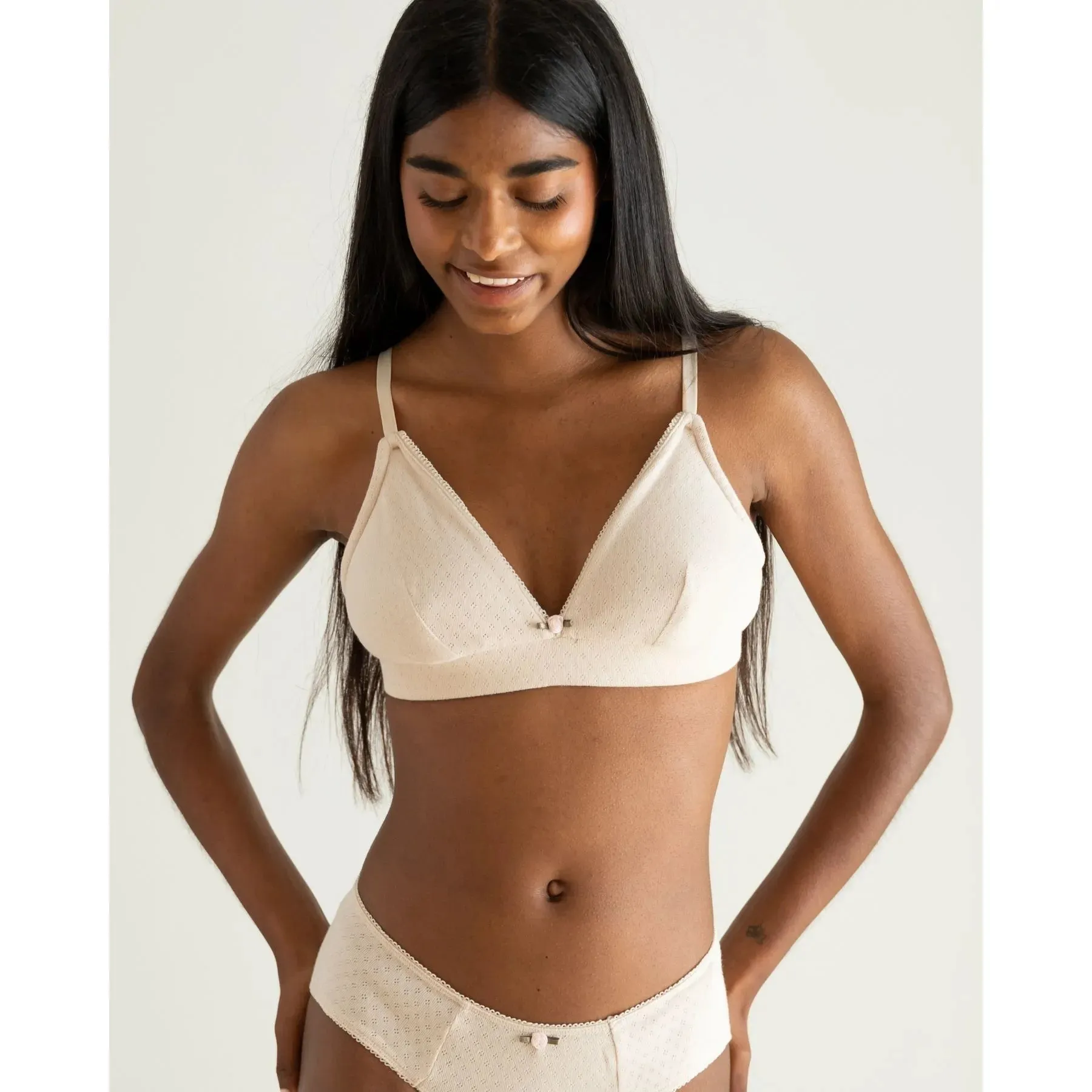 Clotsy Brand Organic Cotton Bra Sand sold by Ivalo.com product image thumbnail 3
