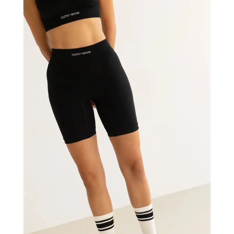 Clotsy Brand Biker Shorts Black sold by Ivalo.com