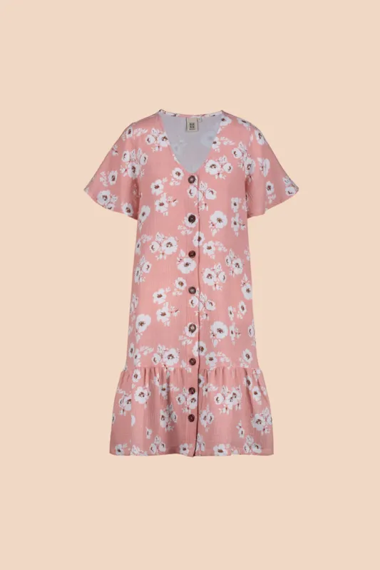 Frill Button Dress Rugosa sold by Ivalo.com