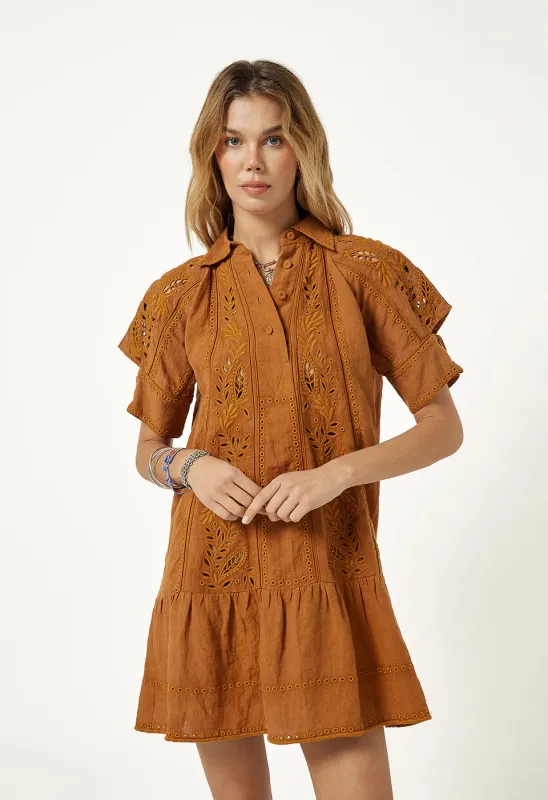 Solara Dress Rust sold by Ivalo.com