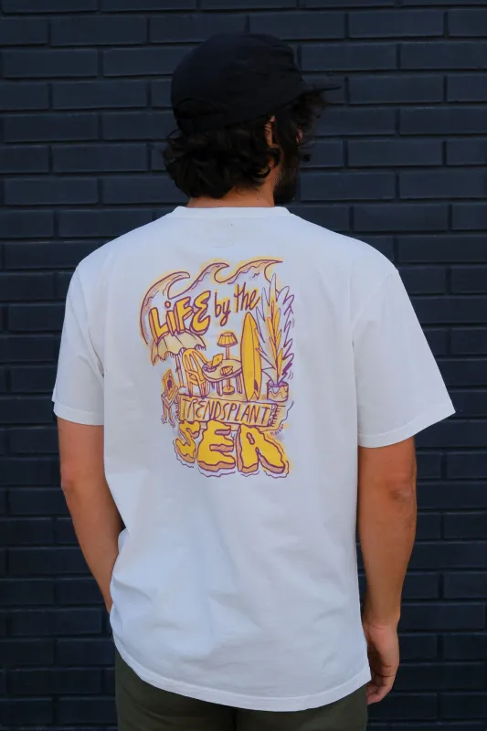 Men's Life by the Sea VII by P.Bueno Pigment T-Shirt Foam White sold by Ivalo.com