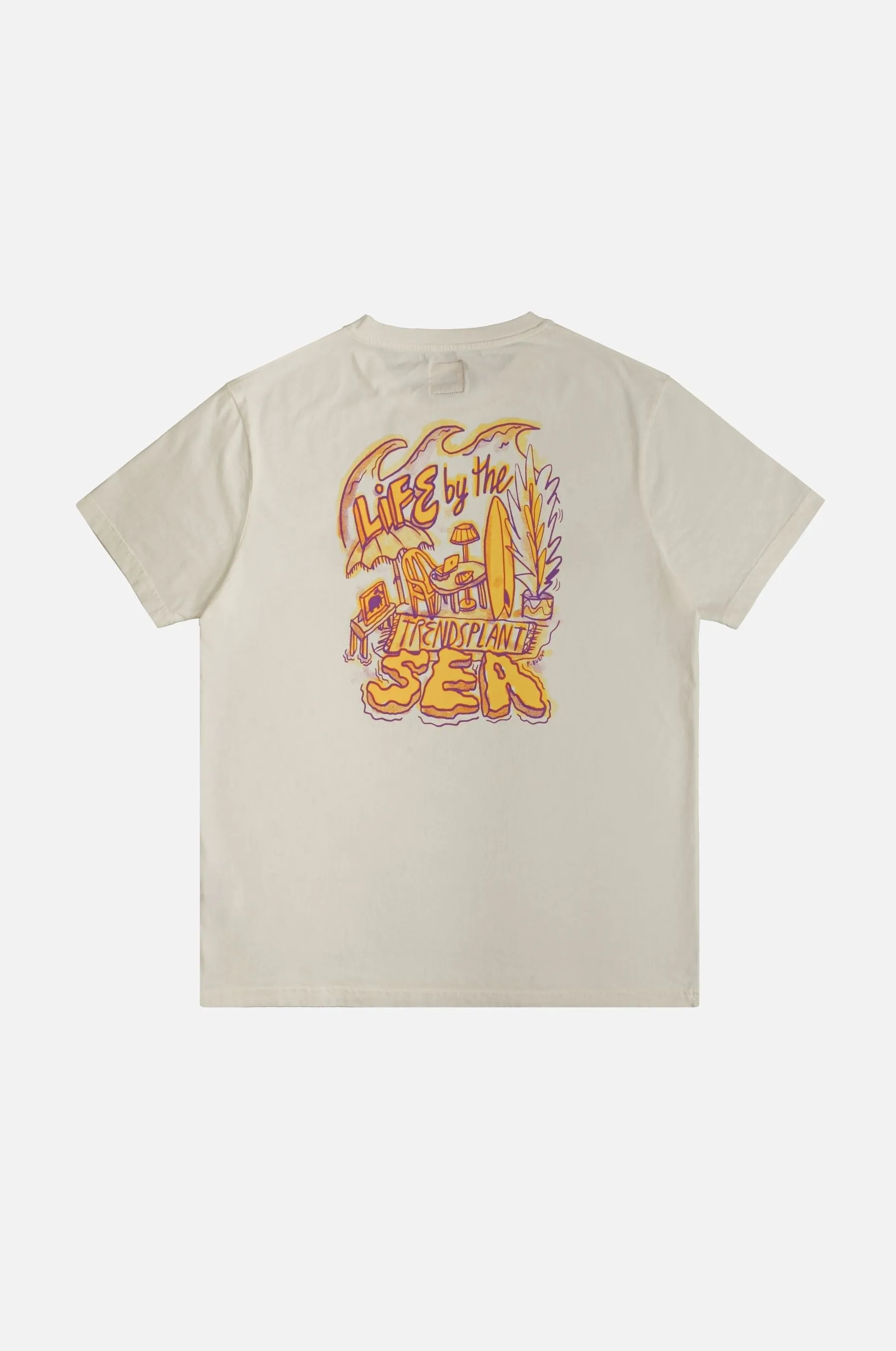 Men's Life by the Sea VII by P.Bueno Pigment T-Shirt Foam White sold by Ivalo.com product image thumbnail 3