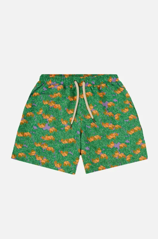 Men's Trippyplant Swim Shorts Mystic Mint sold by Ivalo.com