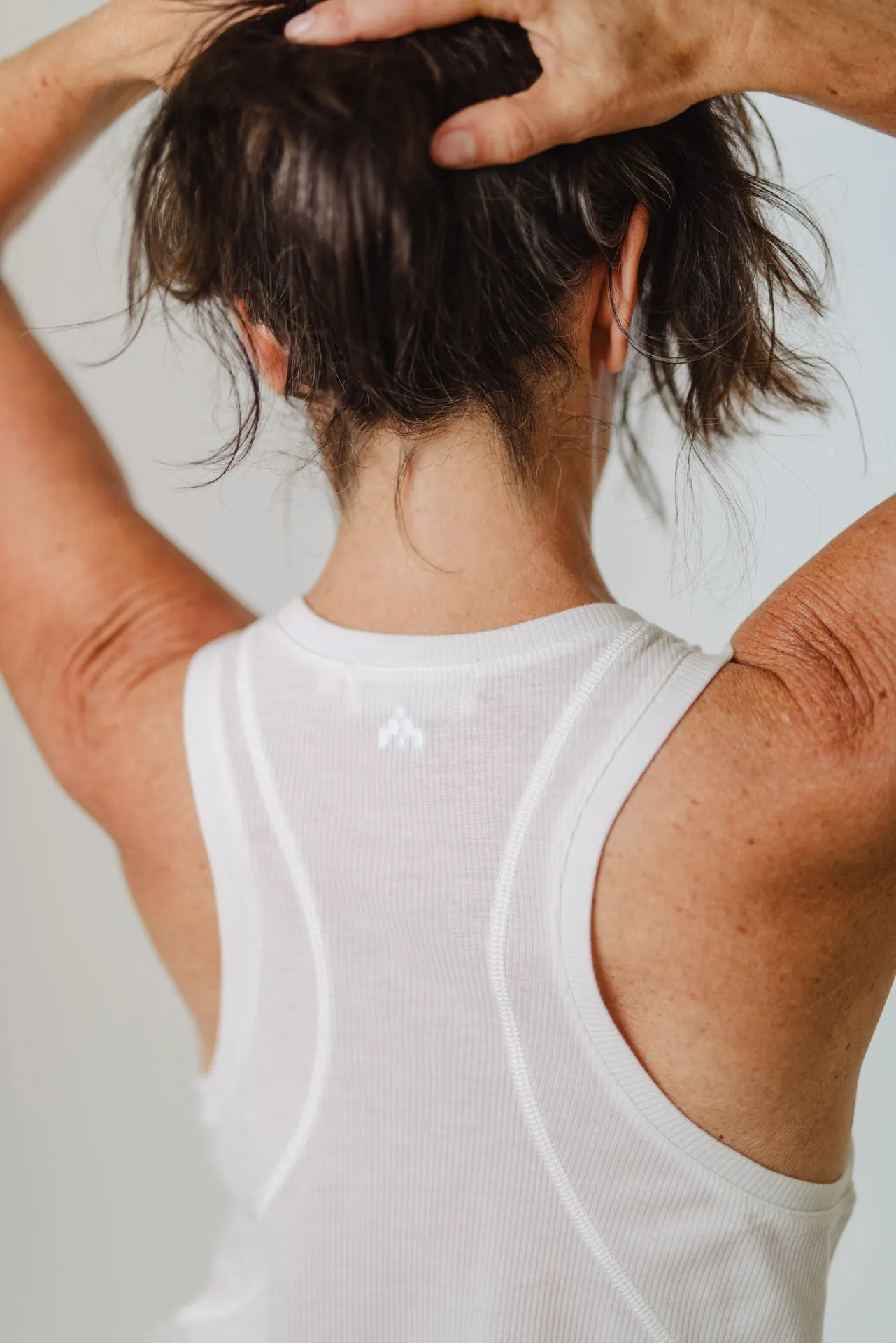 Ribbed Tech Tank Top Off White sold by Ivalo.com product image thumbnail 2