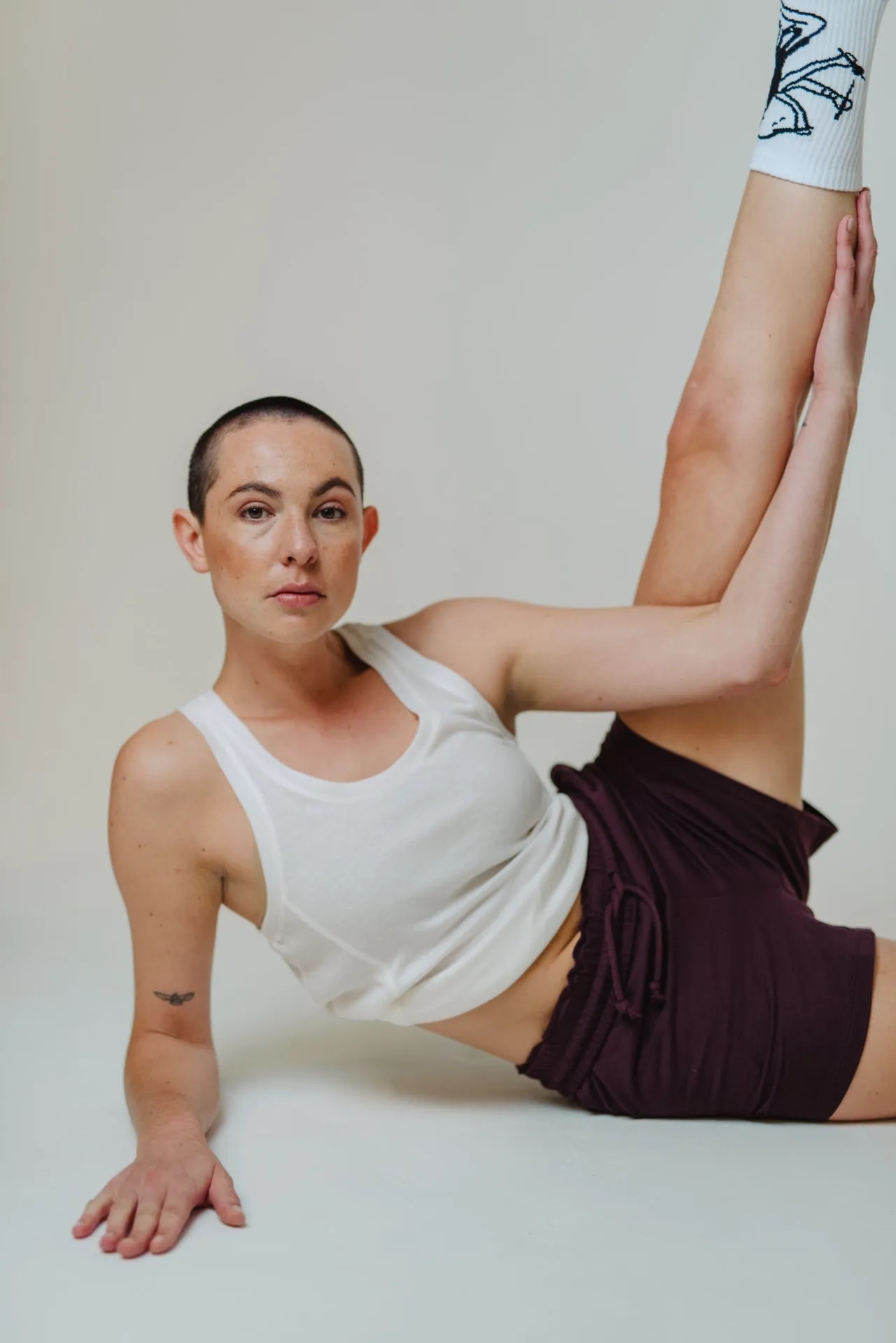 Ribbed Tech Tank Top Off White sold by Ivalo.com product image thumbnail 4