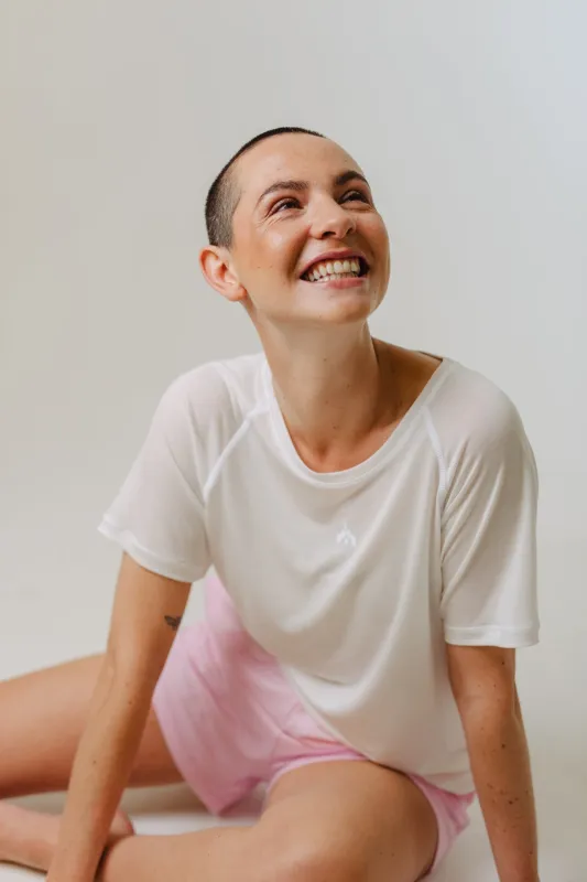 Relaxed Fit Tech T-Shirt Off White sold by Ivalo.com