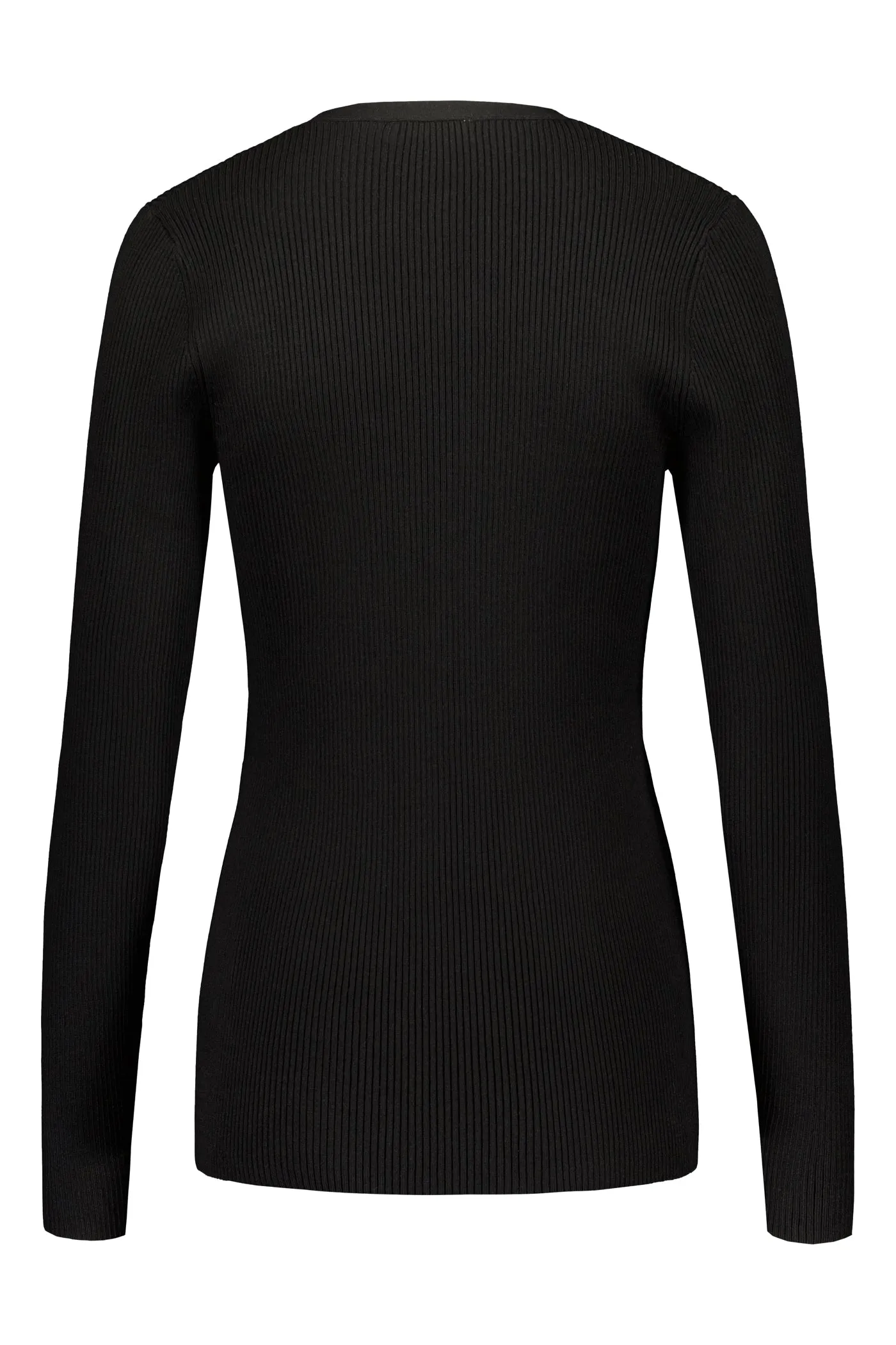 May Fitted Viscose Knit Top Black sold by Ivalo.com product image thumbnail 2
