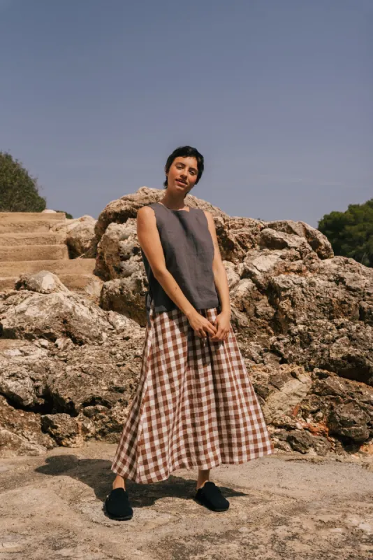 Rosie Linen Top With Ties sold by Ivalo.com