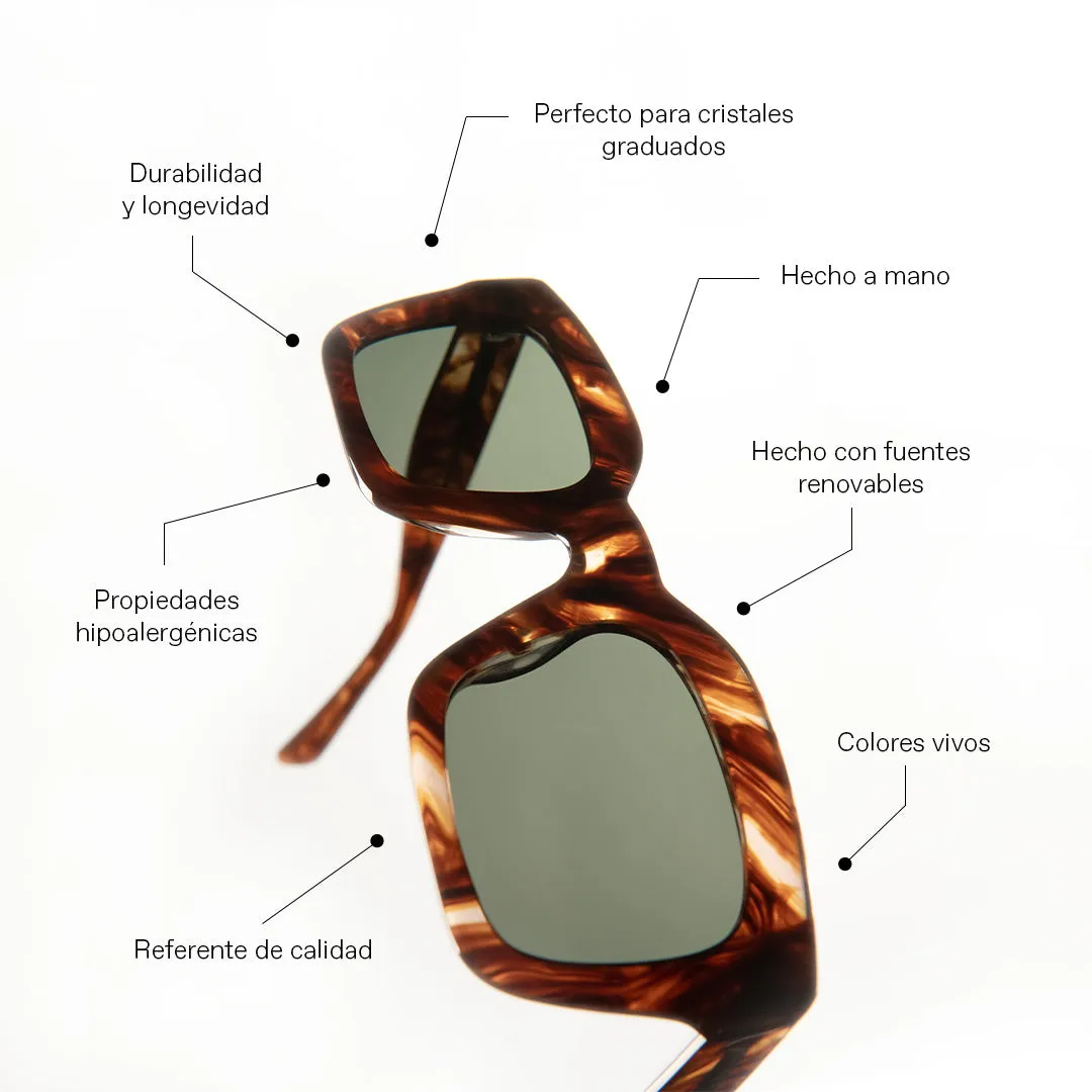 Nayah Premium Sunglasses Caramel Olive sold by Ivalo.com product image thumbnail 4