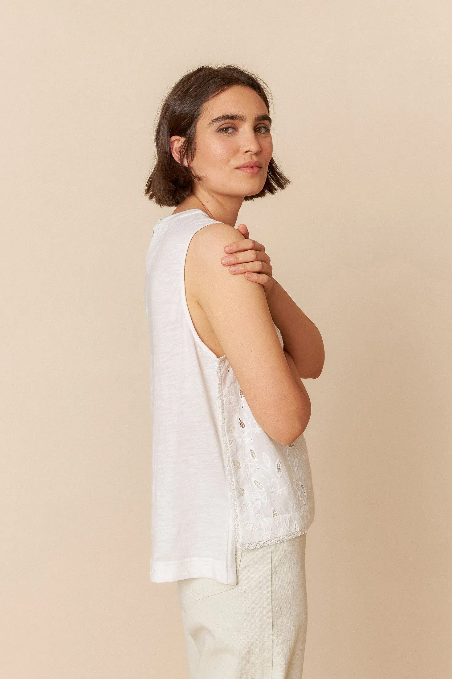 Lace Combined Top White sold by Ivalo.com product image thumbnail 2