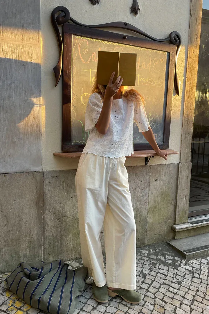 Poplin Crop Pants Ecru sold by Ivalo.com product image thumbnail 2