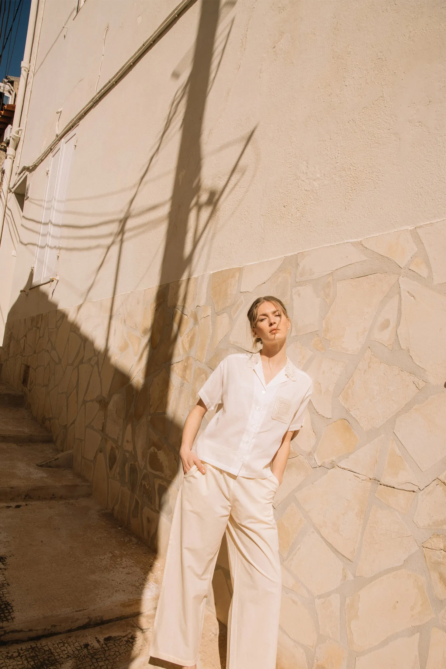 Poplin Crop Pants Ecru sold by Ivalo.com product image thumbnail 5