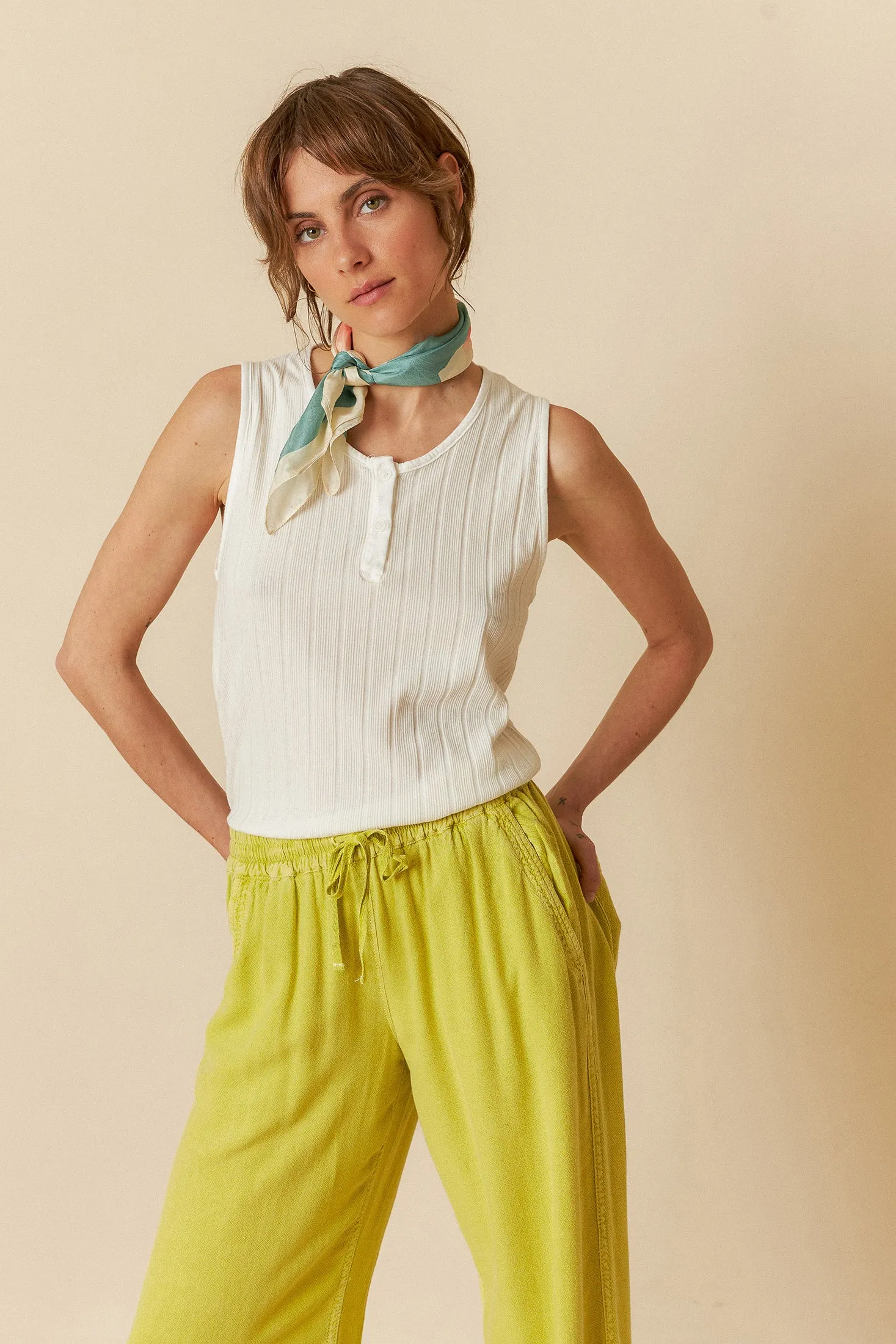 Knit Tank Top White sold by Ivalo.com