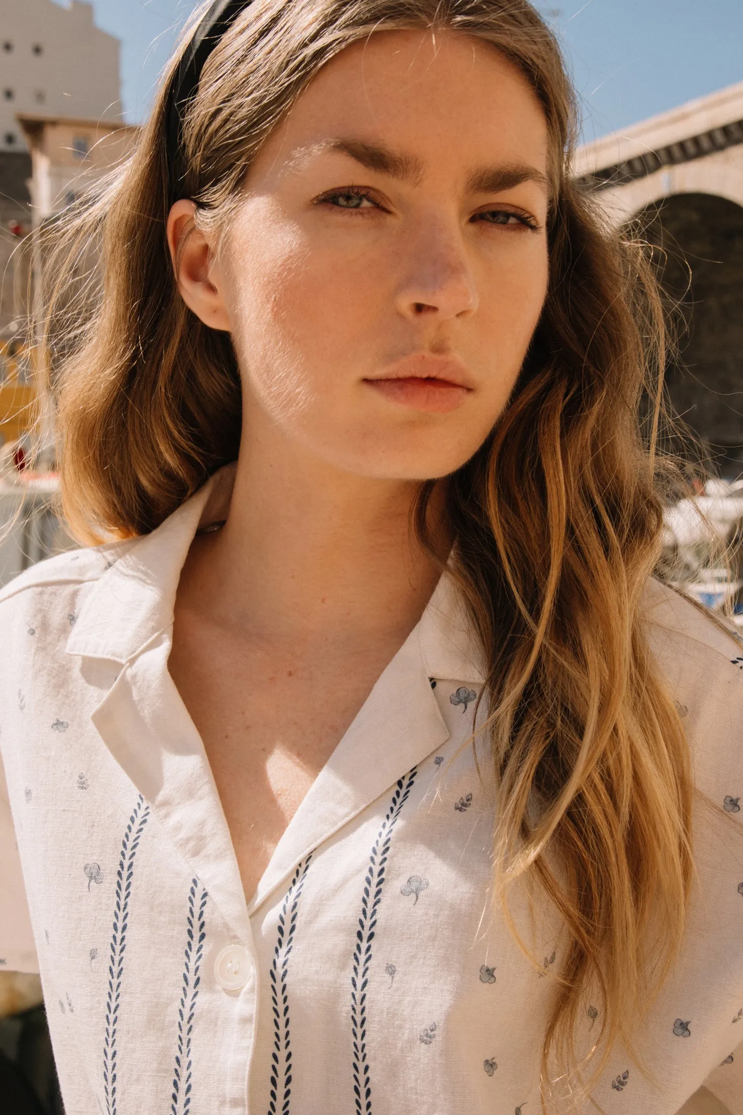 Cotton Flower Shirt Ecru sold by Ivalo.com product image thumbnail 3