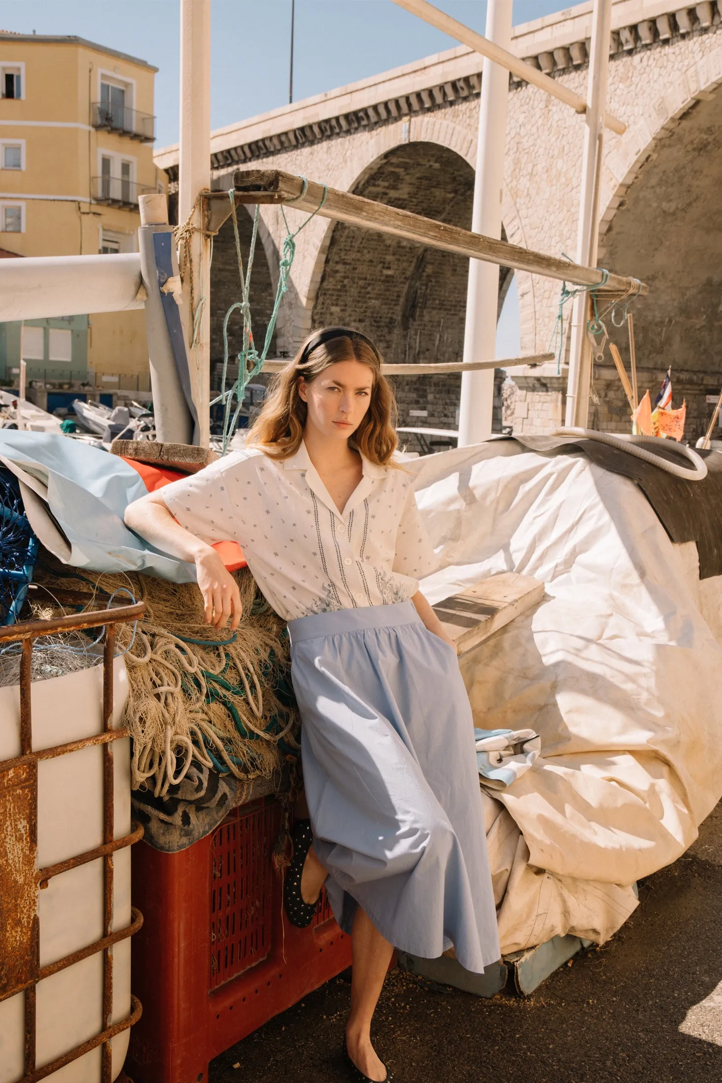 Cotton Flower Shirt Ecru sold by Ivalo.com product image thumbnail 4