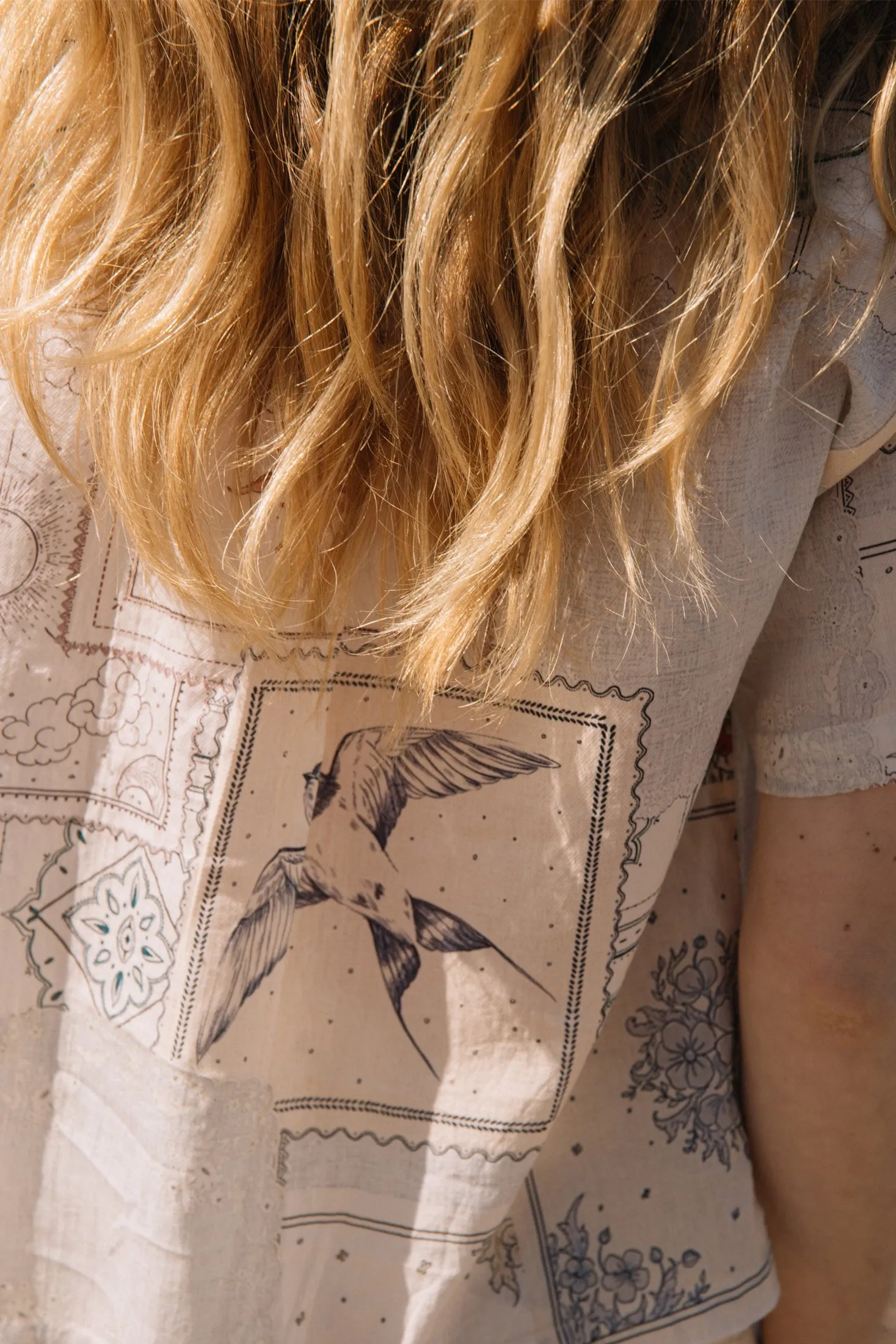 Patch Print Shirt Ecru sold by Ivalo.com product image thumbnail 5