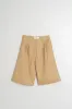 Gabardine Contrast Bermuda Shorts Sand sold by Ivalo.com