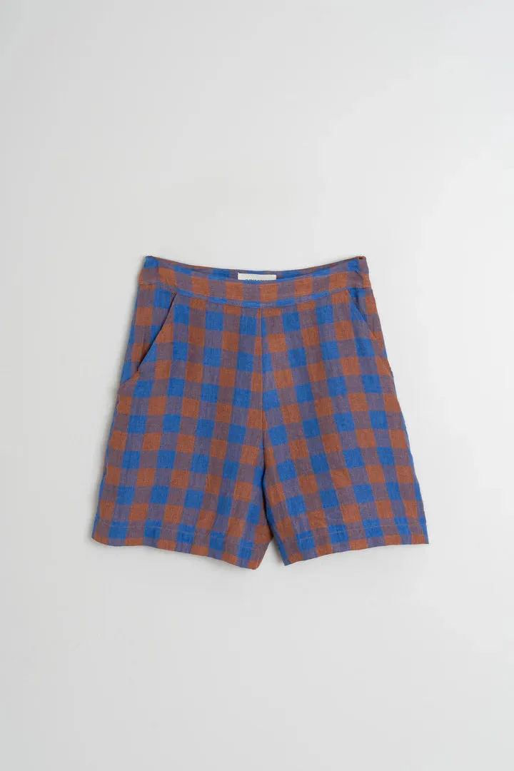Retro Vichy Shorts Klein Blue sold by Ivalo.com product image thumbnail 2