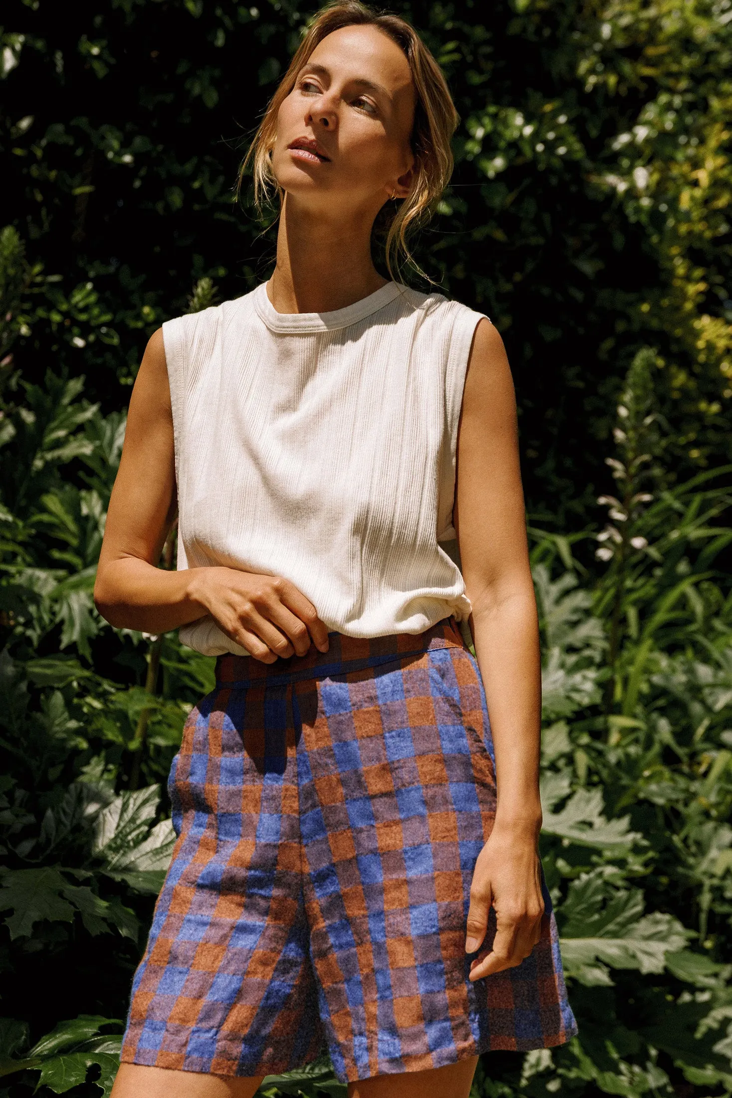 Retro Vichy Shorts Klein Blue sold by Ivalo.com