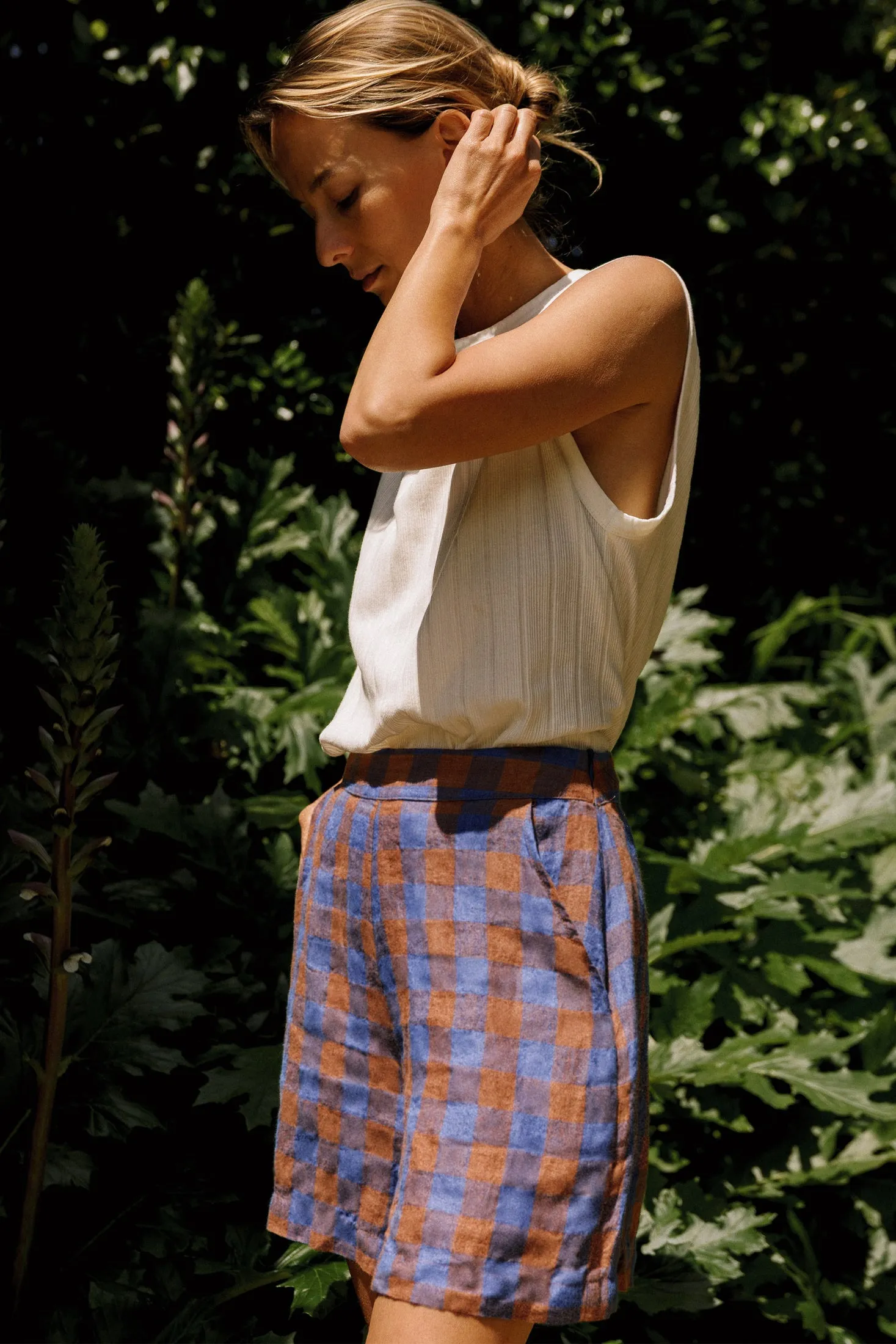 Retro Vichy Shorts Klein Blue sold by Ivalo.com product image thumbnail 4